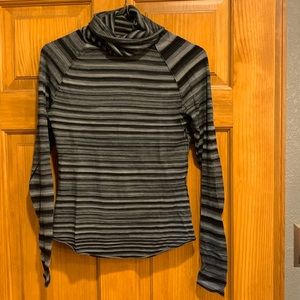 Prana black stripe turtleneck